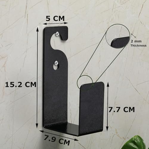 Image of NYALA 4 Pcs Heavy Duty MS Garden Hose Hanger, Hose Pipe Stand, Wall Mounting Hose Holder, Rust-Resistant Watering Pipe Stand, Hook for Backyard and Outdoor (4)