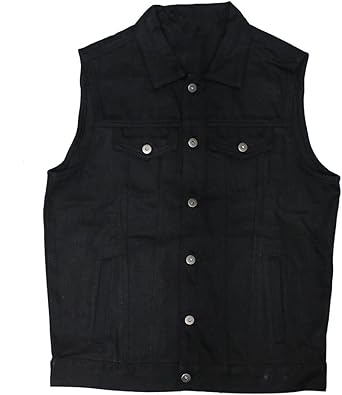 black denim vest amazon