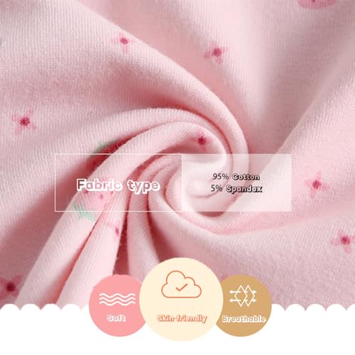 2-10 Years Little Girls Camisole Soft Tagless Cami Kids Breathable Undershirts Cotton Tank Top 5 Pack2