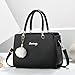 Xiaoyu Fashion Purses and Handbags for Women Ladies Small Crossbody bag Top Handle Satchel Shoulder Bags Totes (Black)