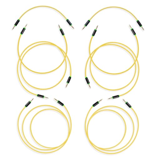 Cables de conexión para sintetizador modular MyVolts Halo rectos con pantalla