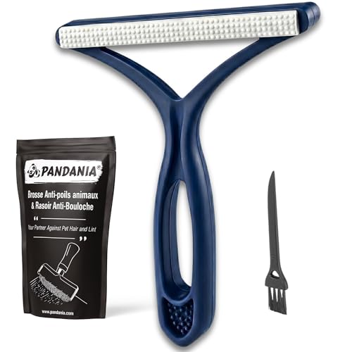 PANDANIA – Brosse Anti-Poils Animaux Réutilisable – Élimine Poils et Peluches sur Vêtements, Canapés, Tapis et Sièges de Voiture – pour Chien et Chat