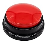 MarQo – RECORDABLE PRODUCTS Buzzer mit Sound und Aufnahmefunktion – Sprachrekorder Knopf für Klassenzimmer, Hundespielzeug Intelligenz & Talk – 30 Sek. Aufnahme, Laut & Wiederverwendbar