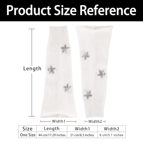 Image of Junely Leg Warmers for Women Kawaii Leg Warmer Cute Legwarmers Japanese Socks Emo Lolita Gyaru Harajuku Accessories