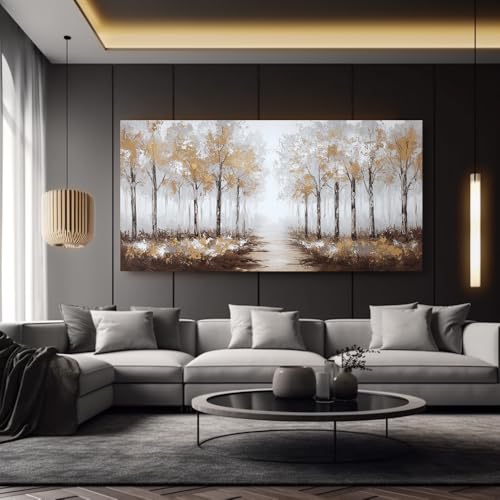 Tableau mural design salon et chambre - Impression sur toile style abstrait moderne 75x150 - 5