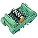 6-Channel PLC Board NPN Output DC for Relay Module 5A Per Channel 12V 24VDC High-Power MOSFET Industrial Control Signal with DIN Rail Mount