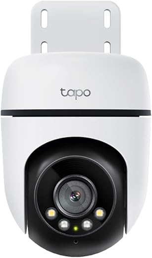 Tapo C500 Outdoor Pan/Tilt Home Security WiFi Smart Camera | 2MP 1080p Full HD Live View | 360° Visual Coverage | Night Vision | Support Alexa and...