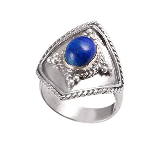 Bague en argent 925 lapis lazuli pour femme, fini les alliances ternes et les métaux allergisants