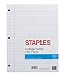 Staples College Ruled Filler Paper, 8" x 10-1/2", 120/Pack (37427M)
