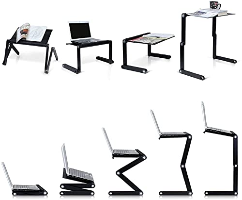 Gitesh T8 Adjustable Vented Laptop Table with USB Cooling Fan - Image 4