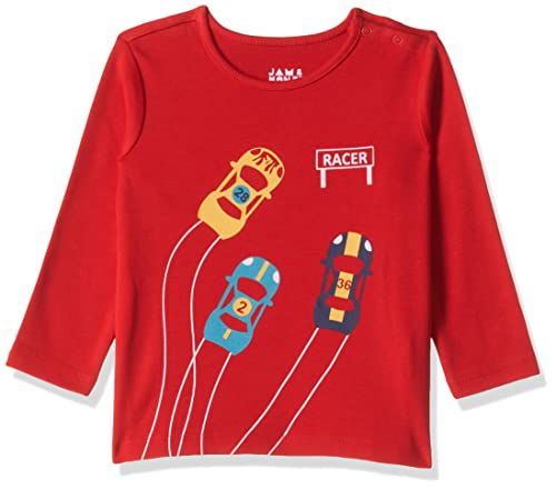 Image of Amazon Brand - Jam & Honey Baby Boy's and Girls Full Sleeves T-Shirt | 100% Cotton Printed Regular Fit Unisex T-Shirts | New Born Baby Clothes - 0 to 24 Months