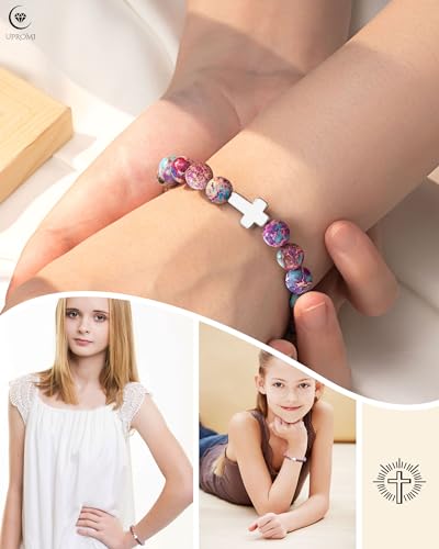 UPROMI Happy 6th/7th/8th/9th/10th/11th/12th/13th/14th Birthday Gifts for Girls Bracelet3
