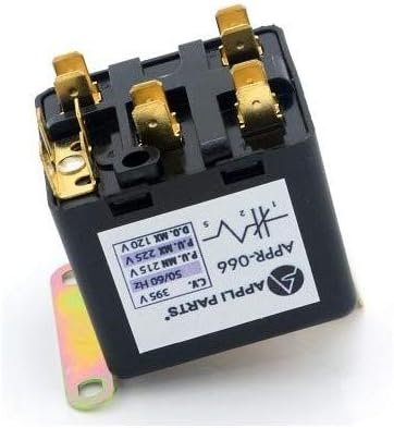 Appli Parts APPR-066 Potential Relay 066, Coil Voltage 395 V, Min Pick up 215 V, Max Pick up 225 V, Max Drop Out 120 V, 50/60 Hz Universal replacement for HVAC and Refrigeration units