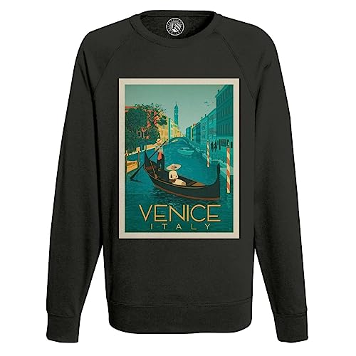 Sweat shirt Italie vintage pour homme style poster de voyage artistique rétro