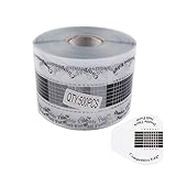 Beauty Leader 500 Pcs/Roll Nail Form Stickers Clear Nail Art Guide Form Acrylic UV Gel Tips Extension (B-Black)