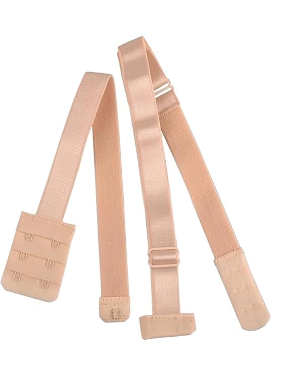 Women's Soft Elastic 2-Hook Bra Extender & Adjustable Low Back Bra Straps Converter for Backless & Low-Back Dresses