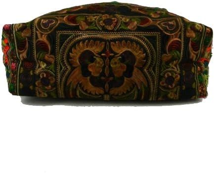 Vista 3 de BTP Hmong Bolsa de hombro Hilltribe Large bolsa Purse étnico floral bordado clásico tela hmt12