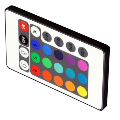 Image of balacoo Led Remote Controller for SMD 5050 RGB Strip Lights with 24 Keys Ir Wireless Brightness and Color Adjustment 1.96X1.37X0.86 Inch