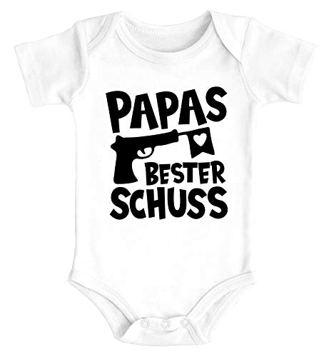 MoonWorks® Baby Body Papas Bester Schuss Herz Papa-Sprüche lustig...