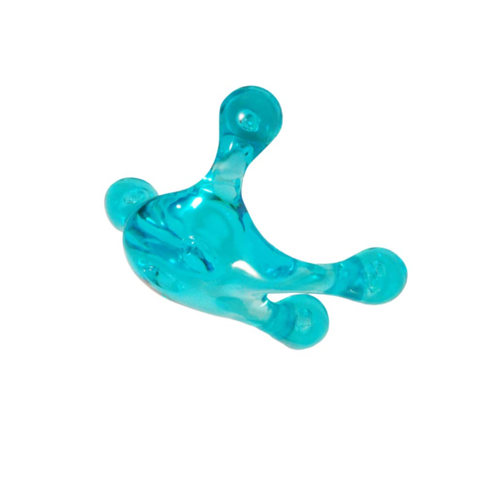 Exceart Masajeador De Pies Massagers Handheld Palm Urchin Massage Tool Frog Shape Four Foot Acupressure Massage Point Massage For Leg Back Blue Masajeador De Pies Handheld Massagers