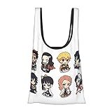 [Emzlikne] 鬼滅の刃 エコバッグ コンビニバッグ 折りたたみ 買い物バッグ 大容量 耐久性 繰り返し使える ショッピングバッグ トートバッグ 買い物バッグ 防水素材 軽量 買い物袋