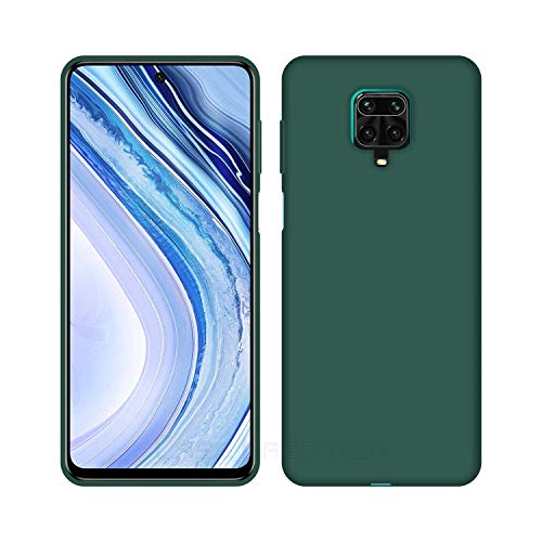 Image of Case Creation Luxurious OG Series for Xiaomi Redmi Note 9 Pro Case Cover,Anti-Dirty Slim Case Frosted Matte Cute Candy TPU Raised Bezel (Splash of Color) Back Cover for Redmi Note 9 Pro -Lake Green