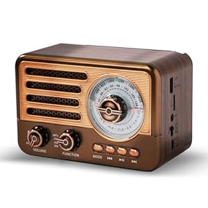Kjixyung Retro-Transistorradio mit 1800 mAh Akku