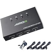 Amazon.co.jp: AIMOS KVMスイッチ HDMI 2入力1出力 KVM切替器 4つの