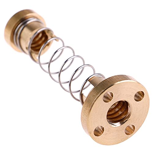 Lysee 3D Printer Parts & Accessories T8 Anti Backlash Spring Loaded Nut for 3D Printer 8mm Threaded Rod Lead Screws