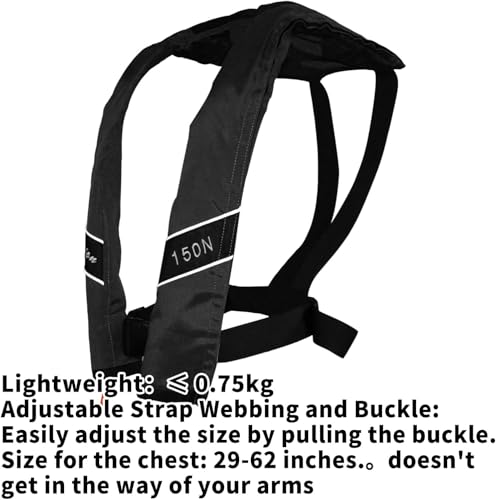 Image of Automatic Inflatable Life Jacket|Life Vest for Adults|PFD Low Profile|Supports up to 330 lbs