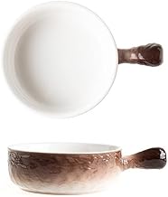 19 Ounce Ceramic French Onion Soup Bowl Brown