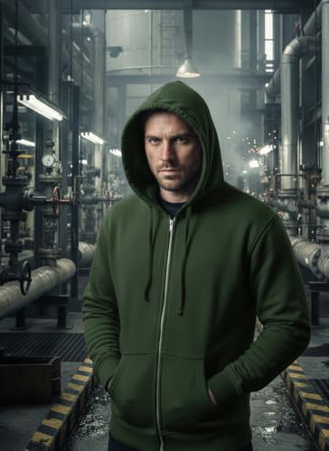 Image of Just In Trend Flame Resistant FR Fleece Hoodie - 100% C - Heavy Weight