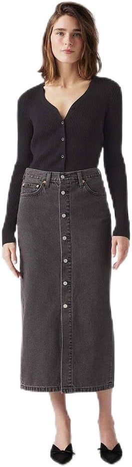 Levi's Women's Button Midi Skirt