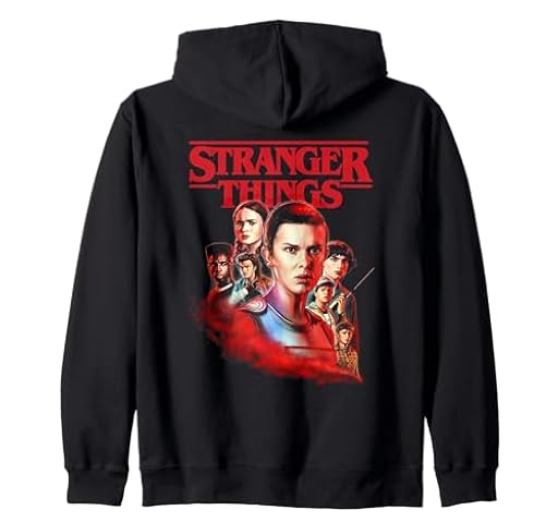 Stranger Things Hawkins Heroes Poster Sudadera con Capucha | Ya disponible en tu tienda friki favorita! En mundofriki.es!