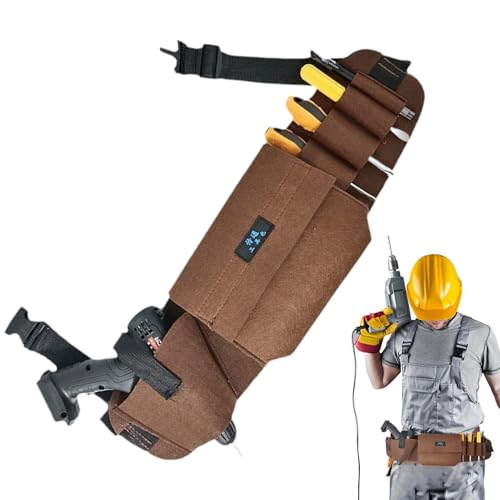 para herramientas, delantal de herramientas - Bolsa de herramientas - Cinturón de herramientas de construcción ajustable, delantal de herramientas de trabajo de nailon grueso para guardar herramientas