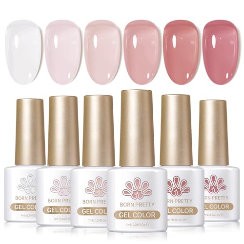Born Pretty Pintauñas Semipermanentes Jelly Transparente