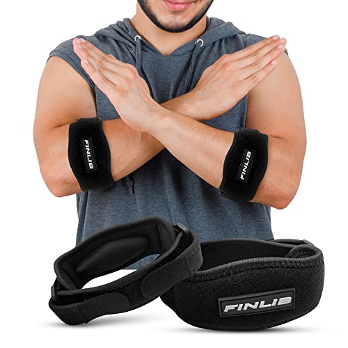 FINLIB Codera Epicondilitis Hombre 2x Coderas Alivio Dolor Codo de Tenista Epicondilitis, Recupera Movimiento Codera Mujer, Codera Tendinitis, Epicondilitis Brazalete, Coderas Epicondilitis.