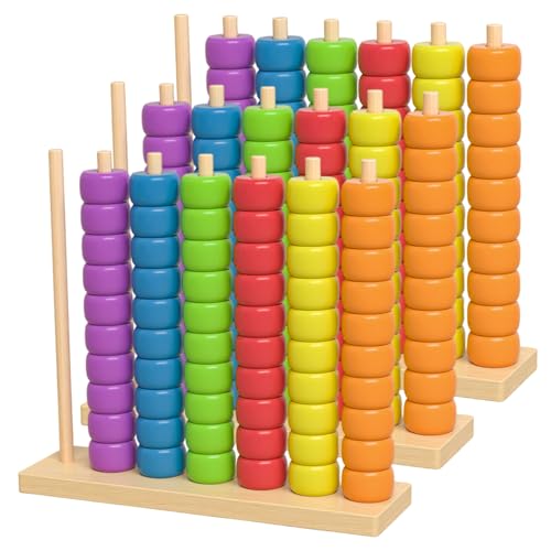 Jouets de tri de couleurs Montessori en bois | Cadeau d'éveil pour puzzle d'association