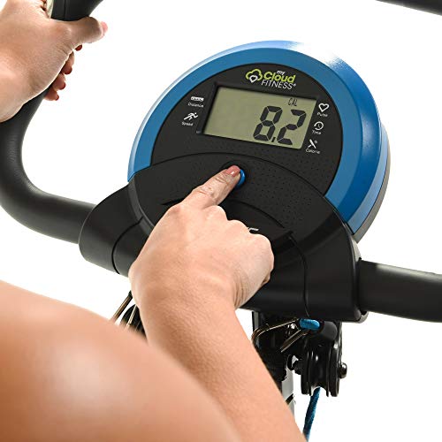 Exerpeutic Bluetooth Smart Foldable Bike with Resistance Bands and Free MyCloudFitness App, Black Folding Bike - Home Fitness Guru Exerpeutic Bluetooth Smart Foldable Bike with Resistance Bands and Free MyCloudFitness App, Black Folding Bike - Image 19