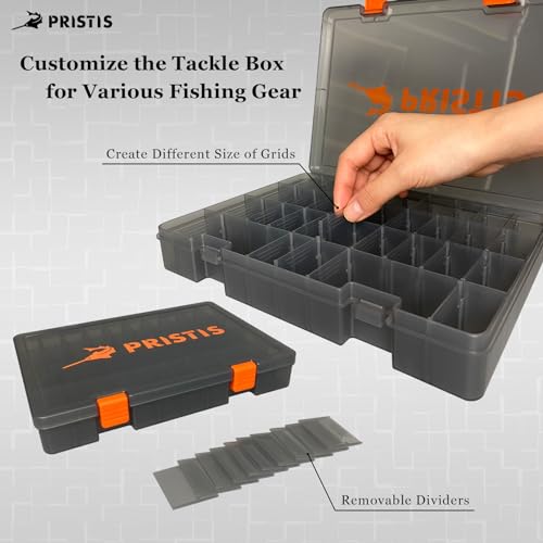 Pristis Bandejas para equipo de pesca 2 piezas, 10.1"L, plástico de alta resistencia 3600, almacenamiento de señuelos miniatura 3