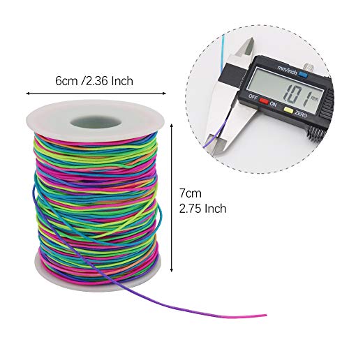 Tenn Well 1Mm Elastic Bracelet String, 328 Feet Colorful Elastic Beading Cord Stretchy String For Bracelets, Necklace, Jewelry Making And Crafts #TOP5