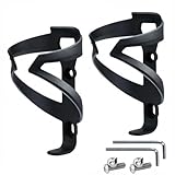 Bike Water Bottle Holder 2 Pack Nylon Ultralight & Sturdy Bike Cup Holder, Bicycle Drink Cage, Cycling Bike Water Bottle Cage with Screw Tool, for 22-25 fl oz Bottles Bike Accessories