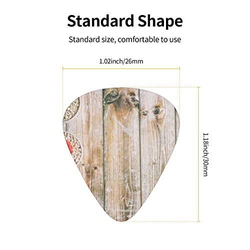 Lot de 12 médiators en bois pour guitare électrique, acoustique ou basse, avec accessoires de guitare de 0,46 mm, 0,71… - Les Beatles, Paul McCartney, John Lennon, RIngo Starr, George Harrison Lot de 12 médiators en bois pour guitare électrique, acoustique ou basse, avec accessoires de guitare de 0,46 mm, 0,71… – Image 5
