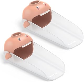 Maliton Faucet Extender for Toddlers, Sink Extender for Kids Hand Washing, Suitable for Bathroom, Kitchen, Bathtub Sink, Fits Most Faucets (2 Pack, Pink)