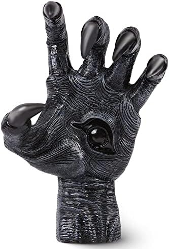 ZhangyJ The Witch's Hand Halloween Wall Hanging Decor, Bracelet Holder Jewelry Display Rack, 3D Sculpture Ornaments, Creative Fantasy Props Decorations, Black