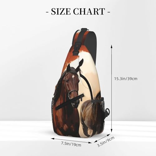 Bolso pequeño tipo sling para senderismo unisex negro miniatura 3