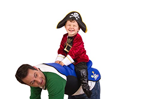 Pony Up Daddy - Neoprene Parent Saddle With Easy Close Strap - Features Padded Seat And Grab Handle For Safe And Comfortable Play Pony Rides - Fits Up To 50" Chest Size - Raider Red #TOP5