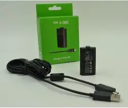 Bateria e Cabo Recarga USB para Controle Sem Fio Xbox One