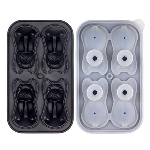 Molde para cubos de hielo silicona en forma de perro