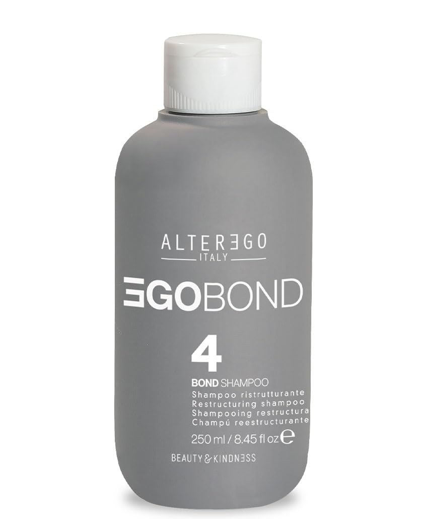 EgoBond Bond 4 Restructuring Shampoo 250ml - Repairing, Anti-Frizz, Strengthening for Color Treated Hair